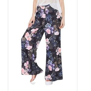 The FIFTH tropical floral print wide leg pants size Large @i